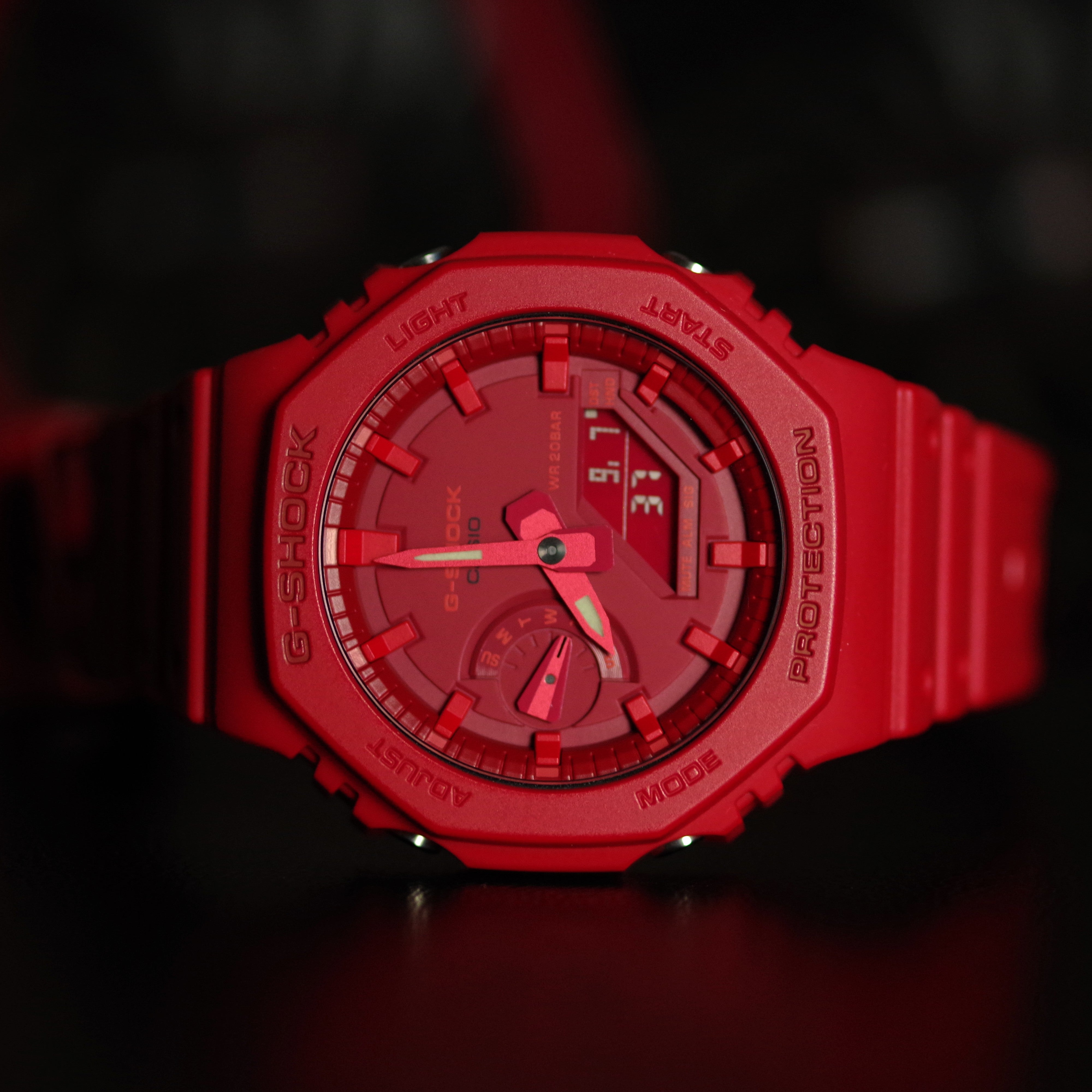 NEW Casio G Shock GA 2100 Red McTamney s