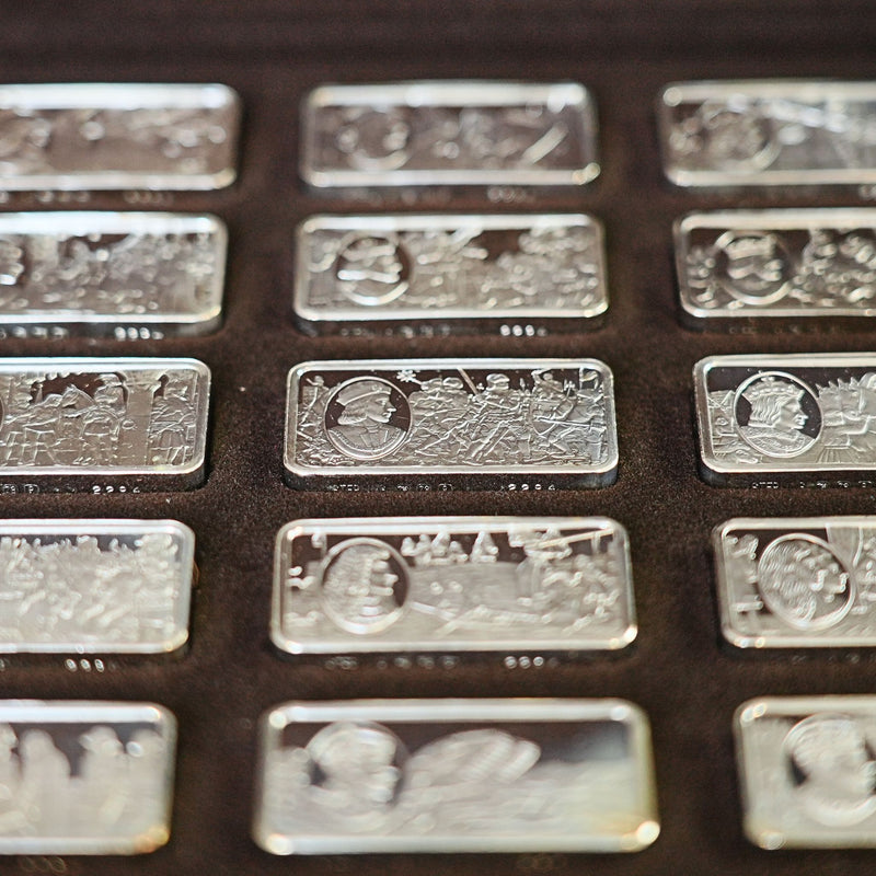 The "1000 Years of British Monarchy" Sterling Silver Ingots Collection