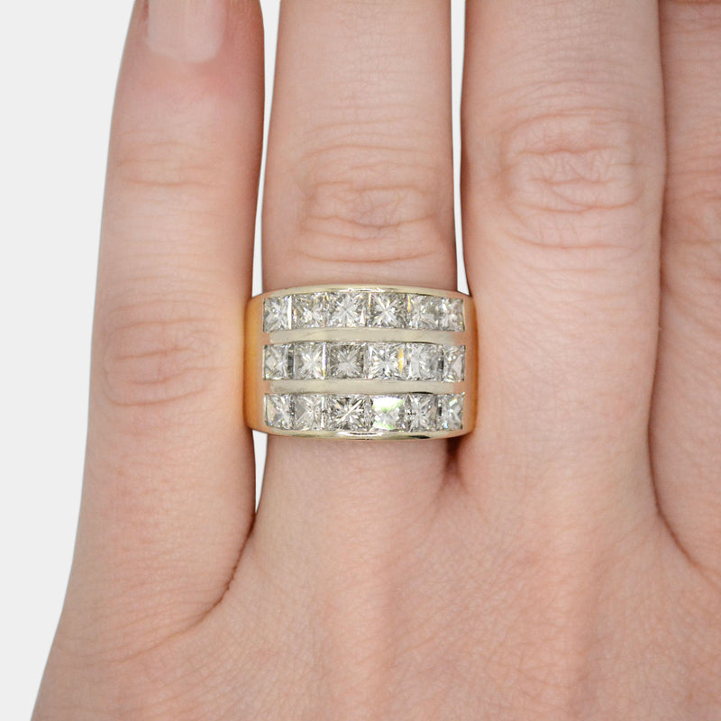 Stacked Diamond Band