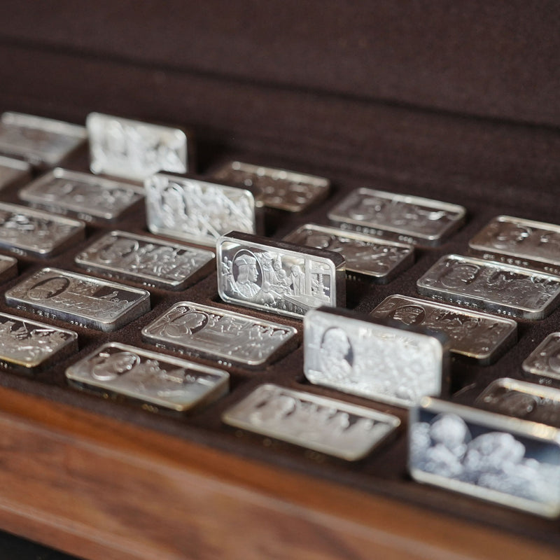 The "1000 Years of British Monarchy" Sterling Silver Ingots Collection