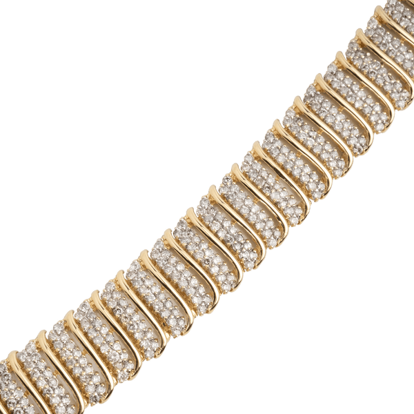 Yellow White Gold Diamond Bracelet