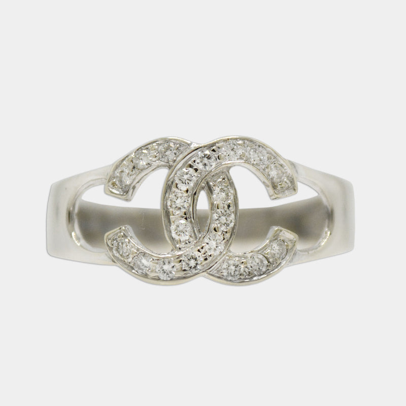 Double-C Diamond Ring