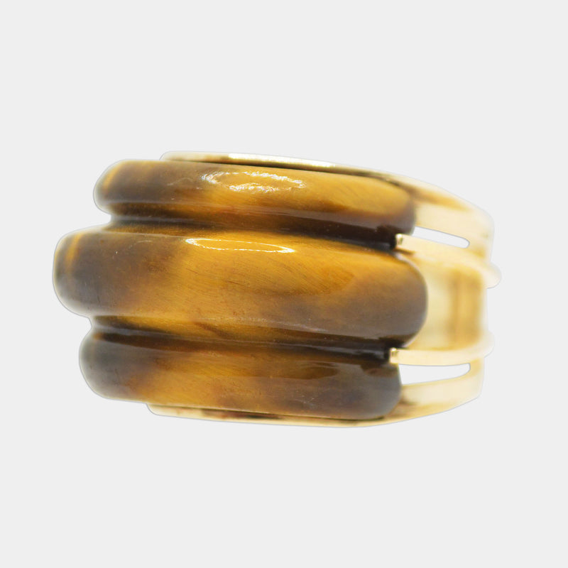 Domed Tiger's Eye Ring