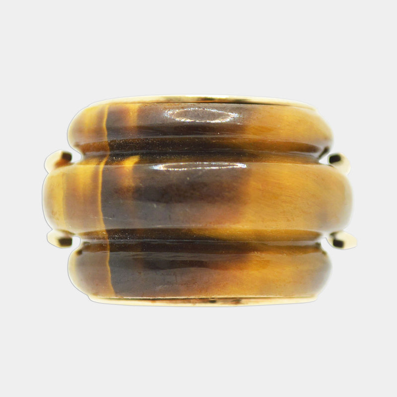 Domed Tiger's Eye Ring