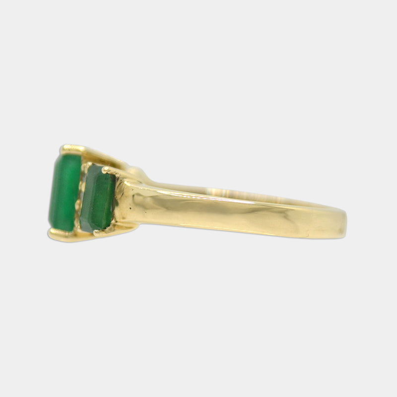 Emerald Trio Ring