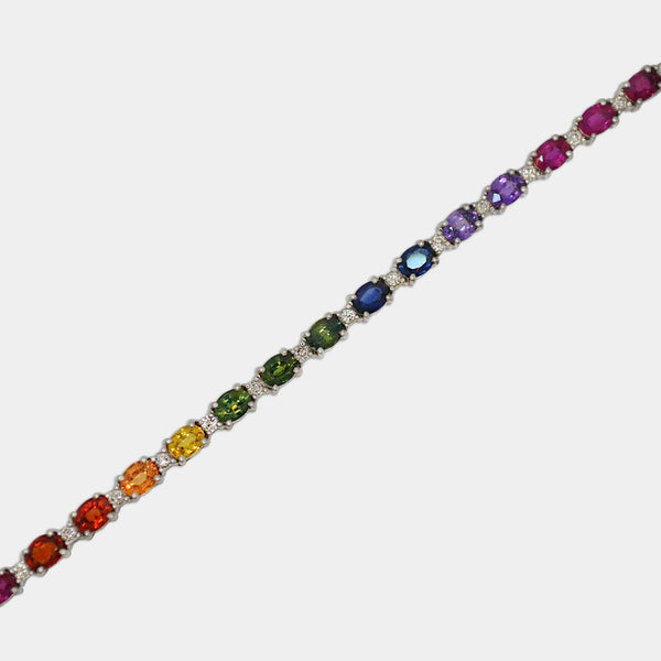 Rainbow Sapphire Bracelet