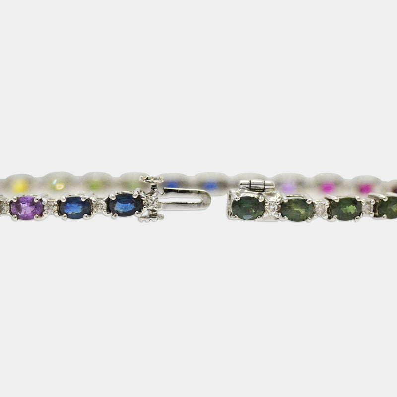 Rainbow Sapphire Bracelet