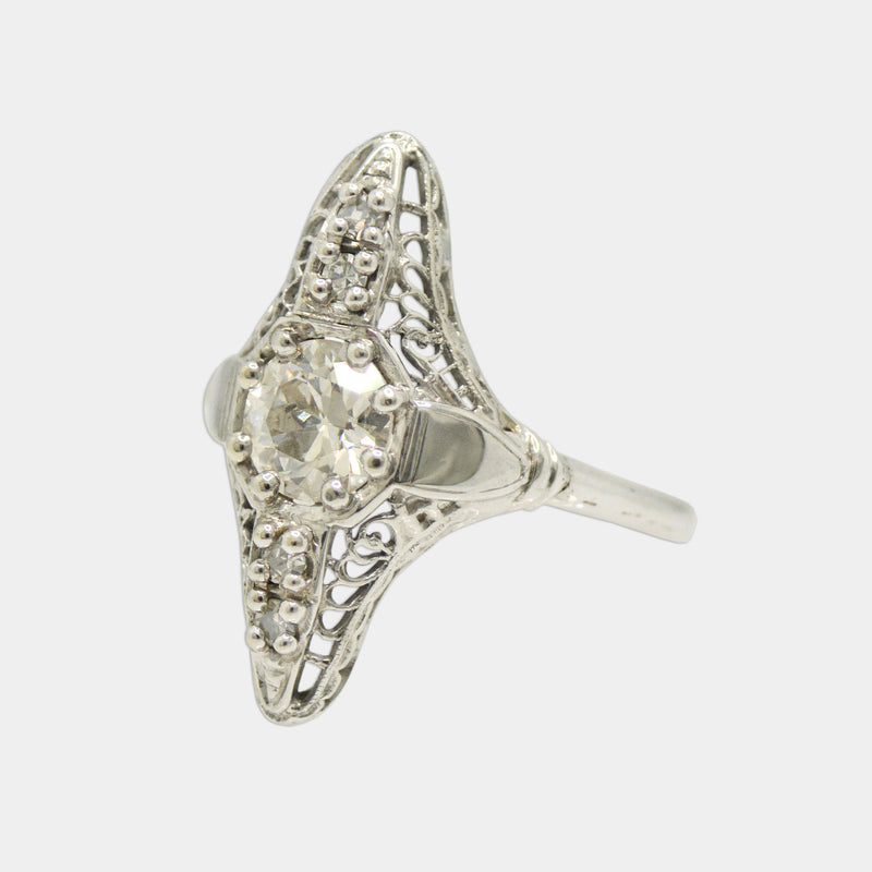 Diamond Navette Ring