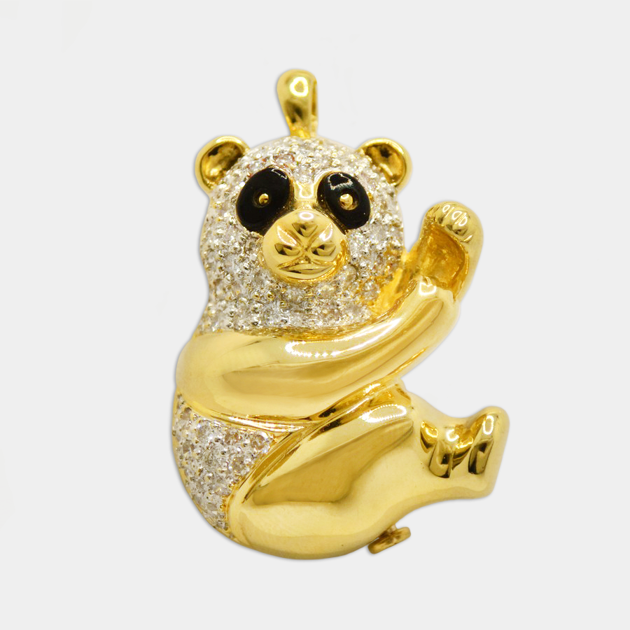 Diamond Panda Pendant – McTamney's