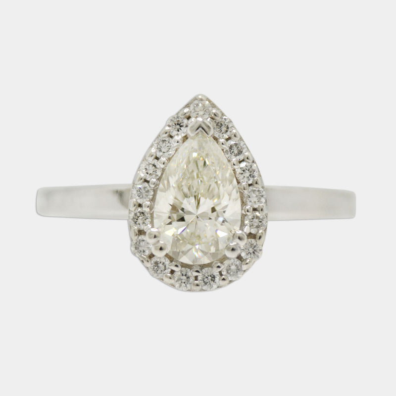 Lab-Grown Pear Diamond Ring