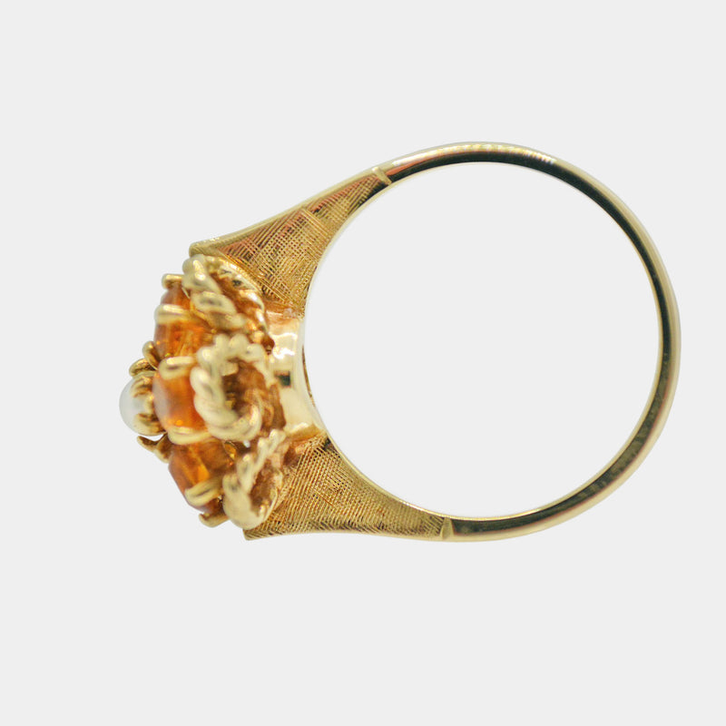 Citrine & Pearl Ring