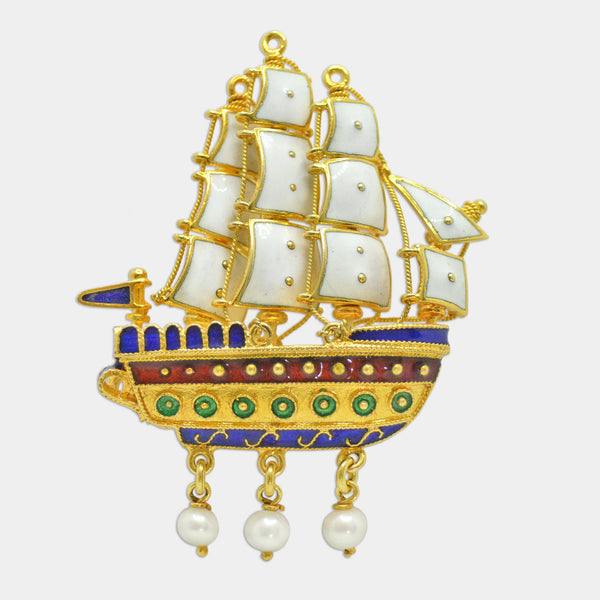 Sailboat Brooch