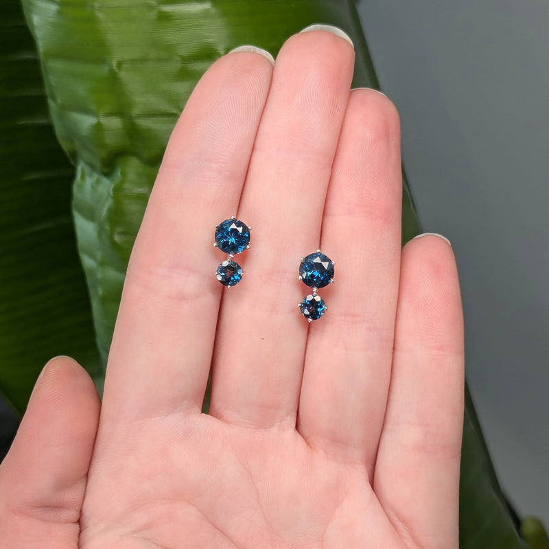 London Blue Topaz Studs