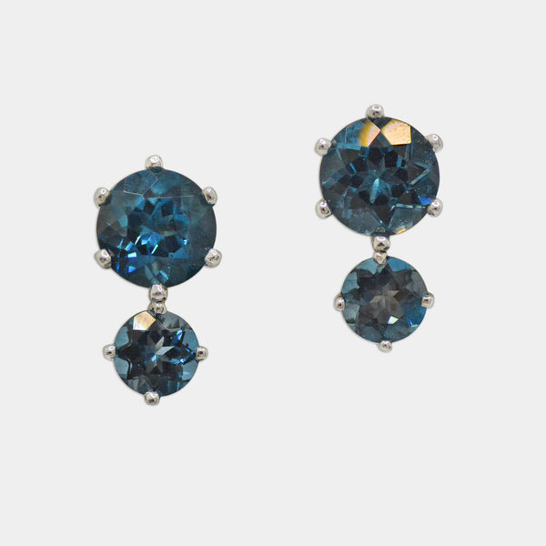 London Blue Topaz Studs