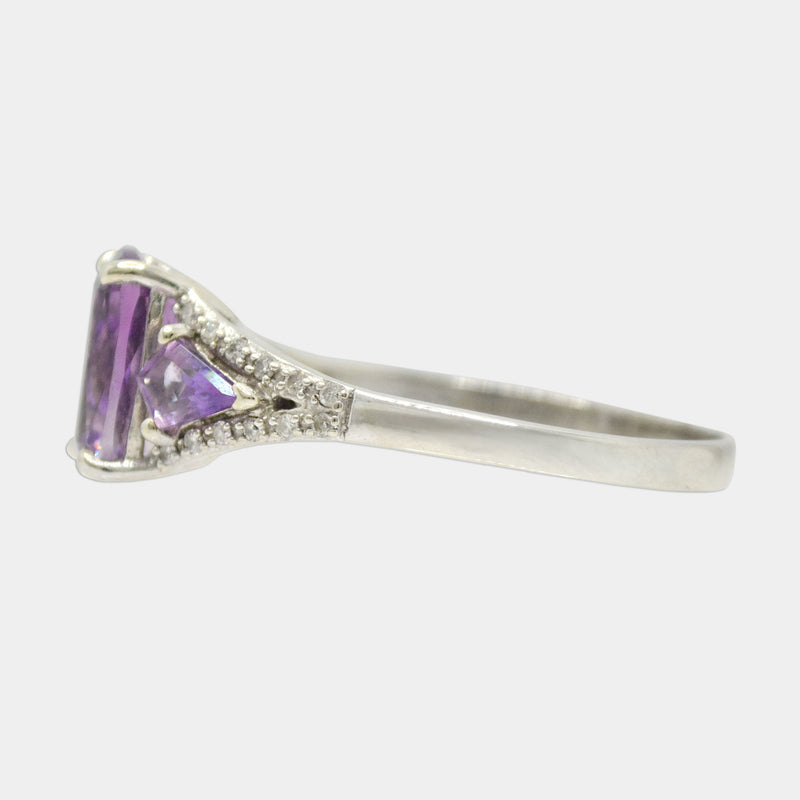 Amethyst Trio Ring