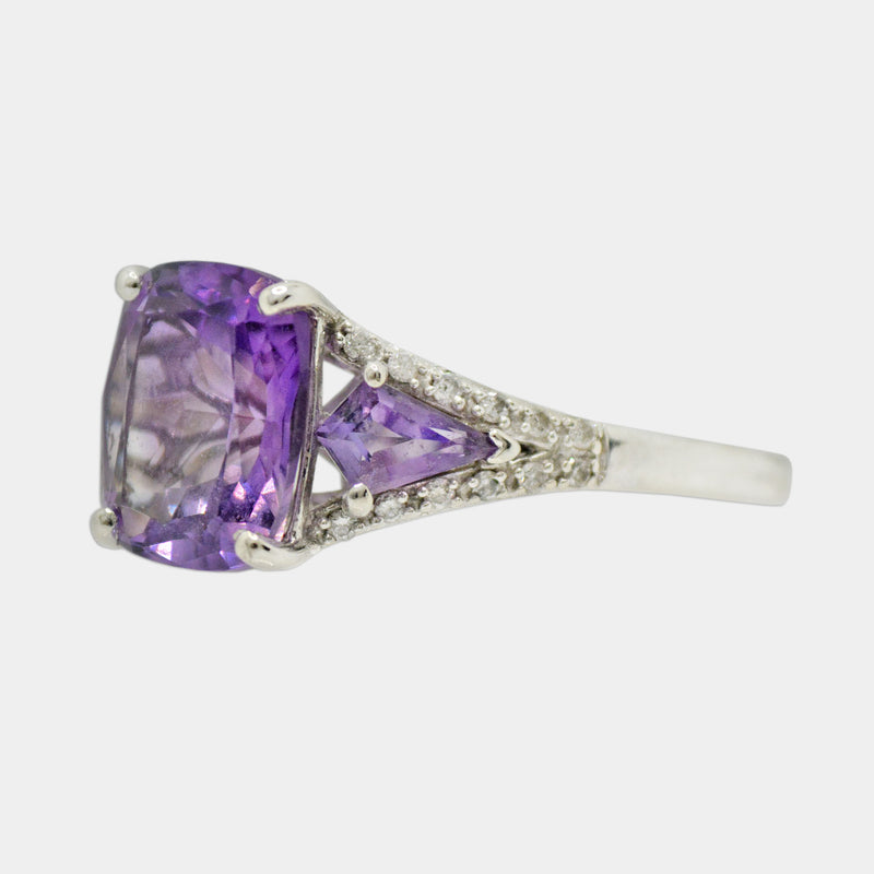 Amethyst Trio Ring