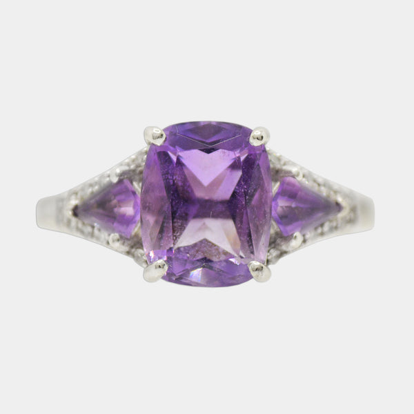 Amethyst Trio Ring