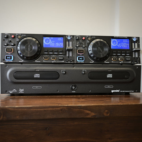 Gemini CDX-2400 Dual DJ Cd Rack Decks