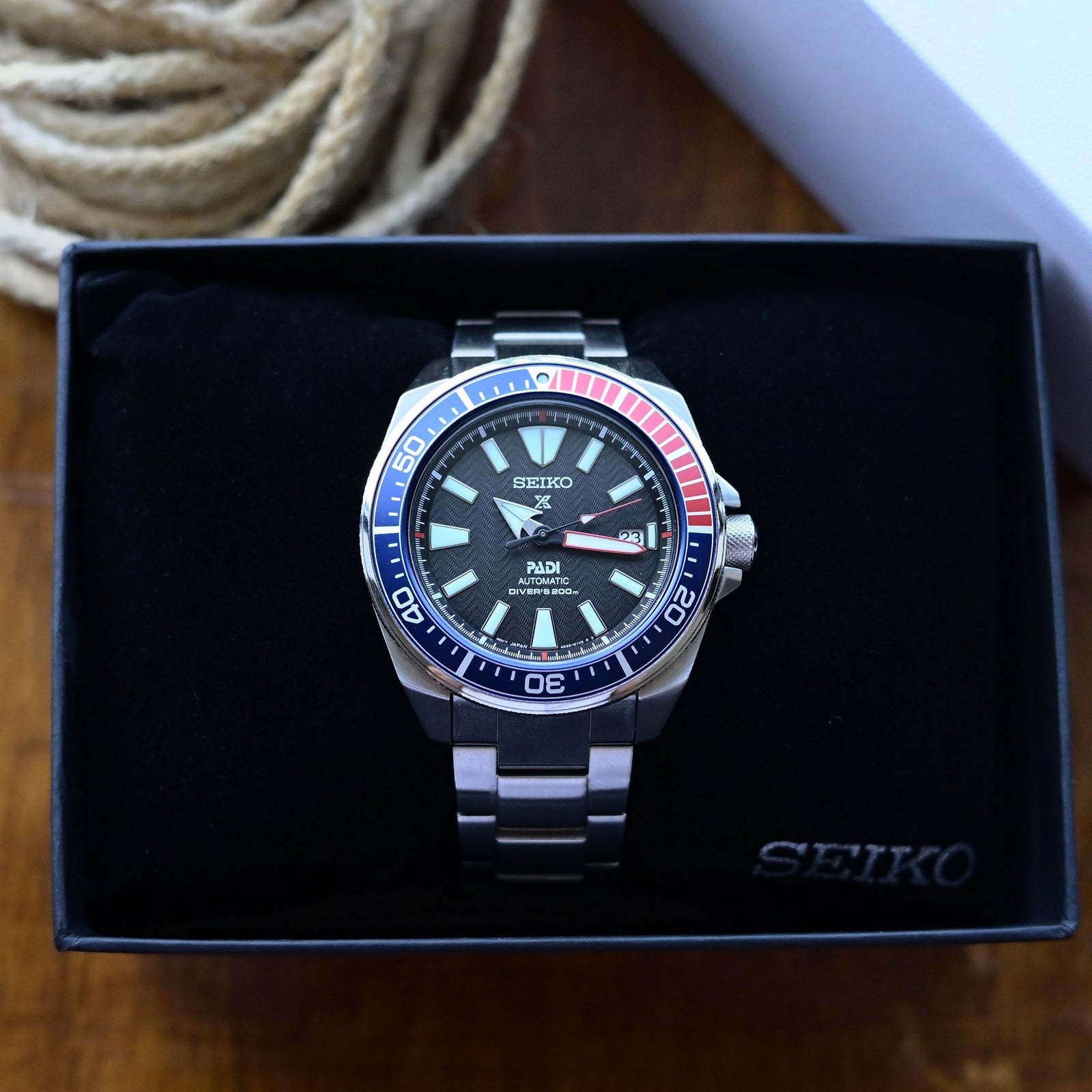 Seiko SRPB99K PADI Prospex Samurai Divers Watch