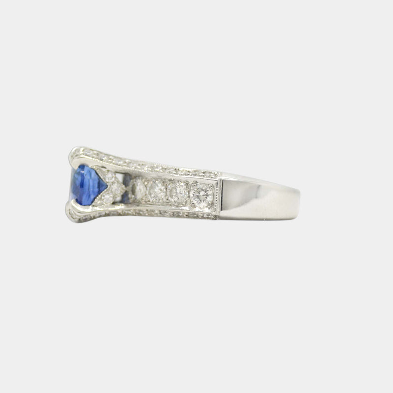 Oval Sapphire & Diamond Ring