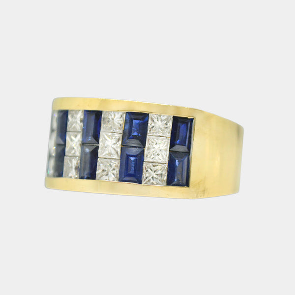 Diamond & Sapphire Band