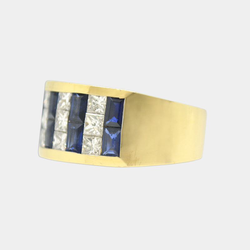 Diamond & Sapphire Band