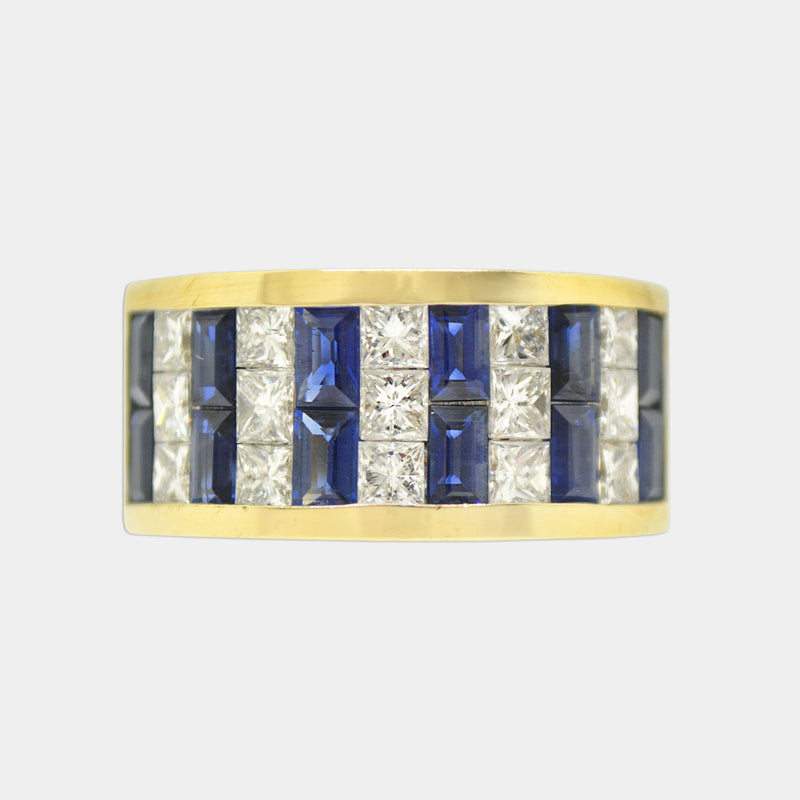 Diamond & Sapphire Band