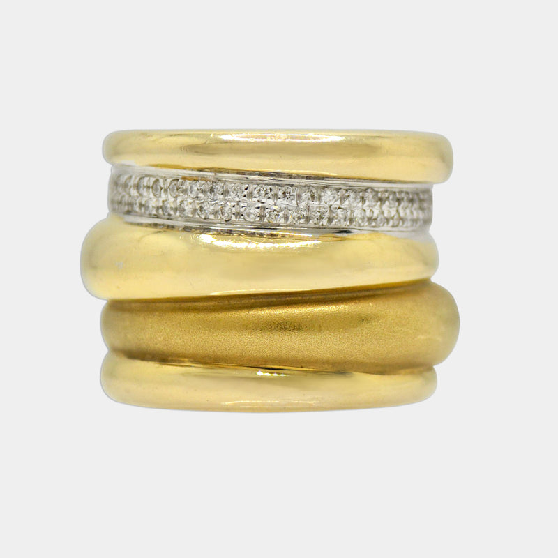 Tubular Diamond Ring